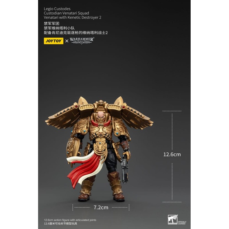 Warhammer The Horus Heresy figurine 1/18 Legio Custodes Custodian Venatari Squad Venatari with Kenetic Destroyer 2 13 cm