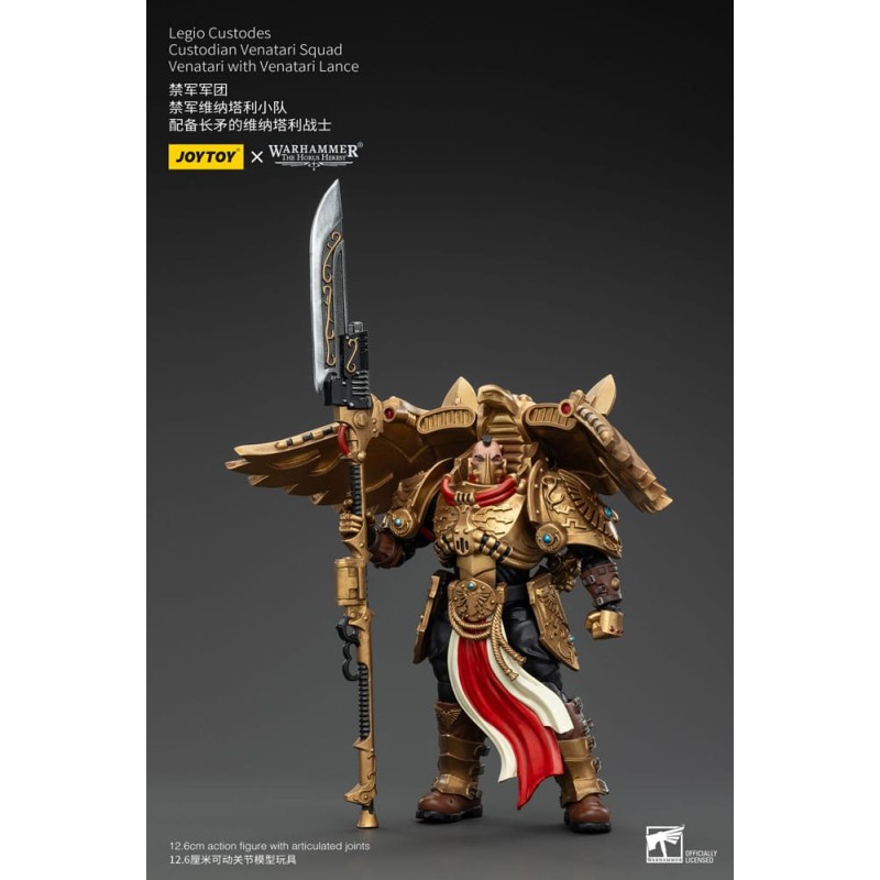 Warhammer The Horus Heresy figurine 1/18 Legio Custodes Custodian Venatari Squad Venatari with Venatari Lance 13 cm   