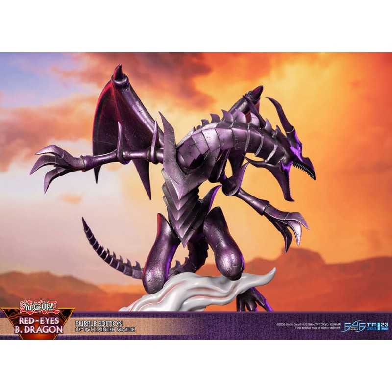 Yu-Gi-Oh! statuette PVC Red-Eyes B. Dragon Purple Colour 33 cm