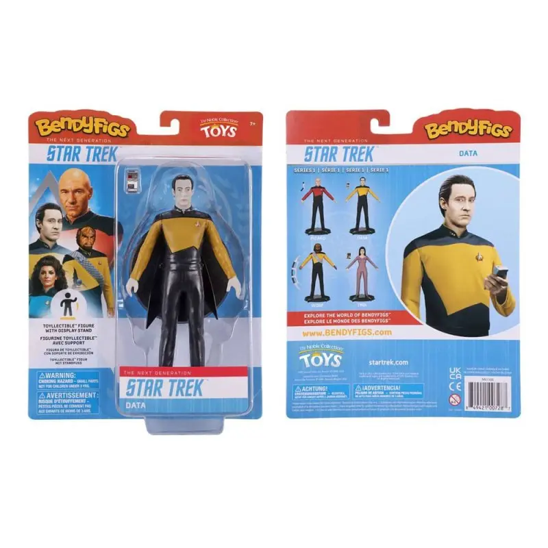 Star Trek: The Next Generation figurine flexible Bendyfigs Lt. Cmdr. Data 19 cm | 0849421007287