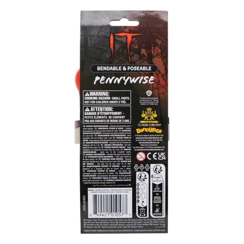 Ça figurine flexible Bendyfigs Pennywise 19 cm | 0849421010577