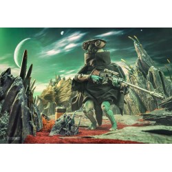 Cosmic Legions: OxKrewe Book Two Harrow Zone figurine AhgCha (Deluxe) 18 cm   