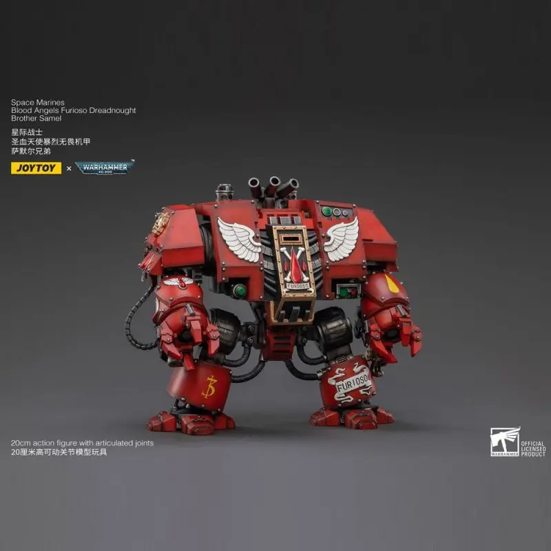 Warhammer 40k figurine 1/18 Blood Angels Furioso Dreadnought Brother Samel 20 cm | 6973130372634