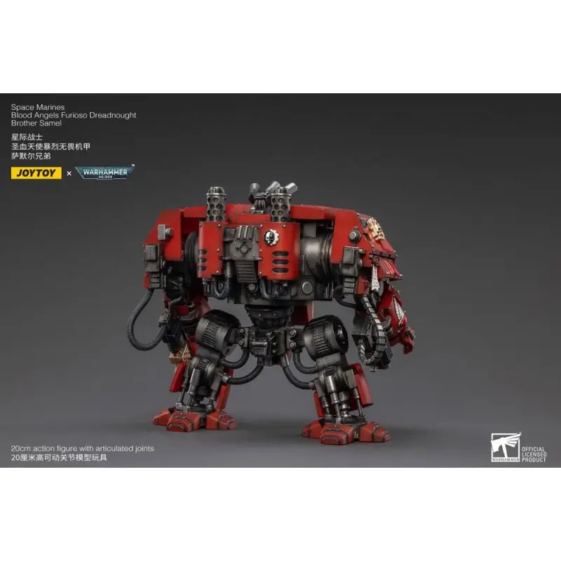 Warhammer 40k figurine 1/18 Blood Angels Furioso Dreadnought Brother Samel 20 cm | 6973130372634