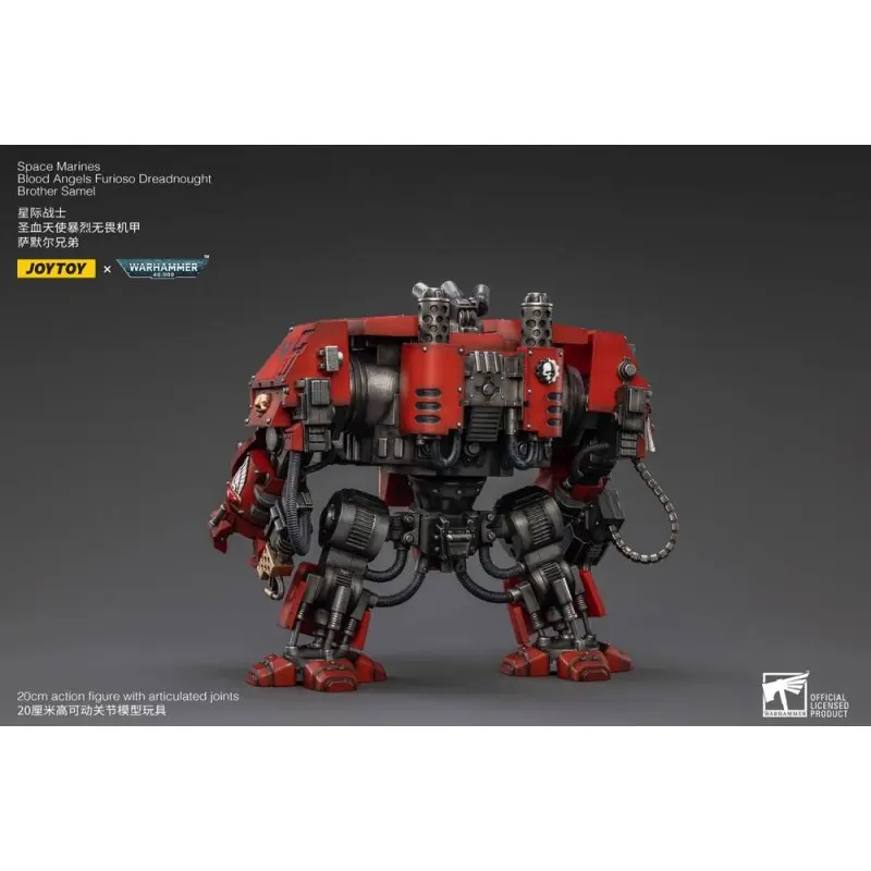 Warhammer 40k figurine 1/18 Blood Angels Furioso Dreadnought Brother Samel 20 cm | 6973130372634