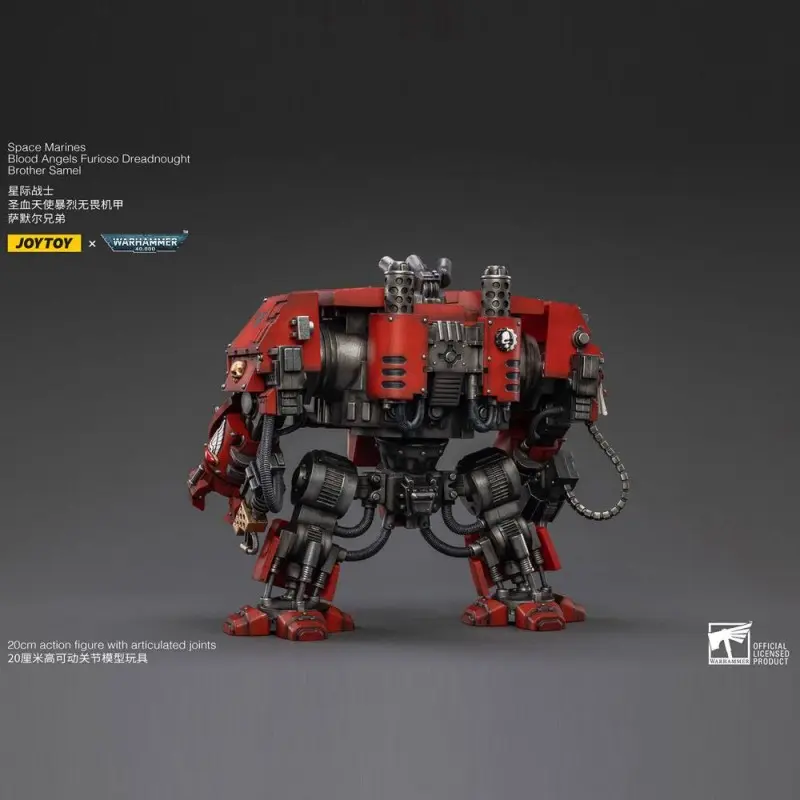 Warhammer 40k figurine 1/18 Blood Angels Furioso Dreadnought Brother Samel 20 cm | 6973130372634