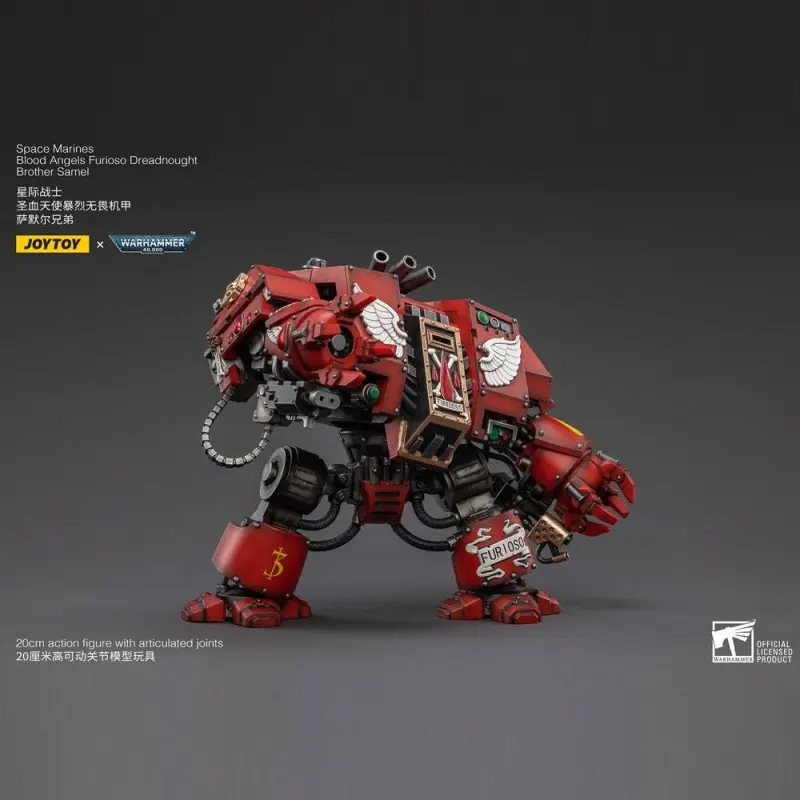 Warhammer 40k figurine 1/18 Blood Angels Furioso Dreadnought Brother Samel 20 cm | 6973130372634