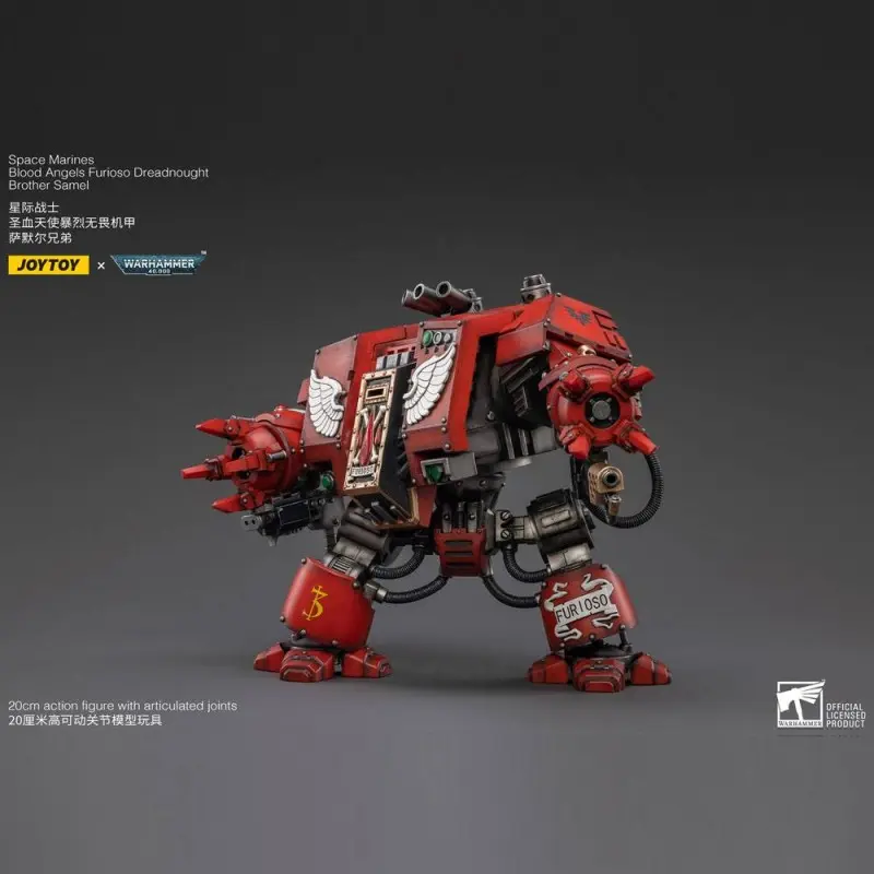 Warhammer 40k figurine 1/18 Blood Angels Furioso Dreadnought Brother Samel 20 cm | 6973130372634