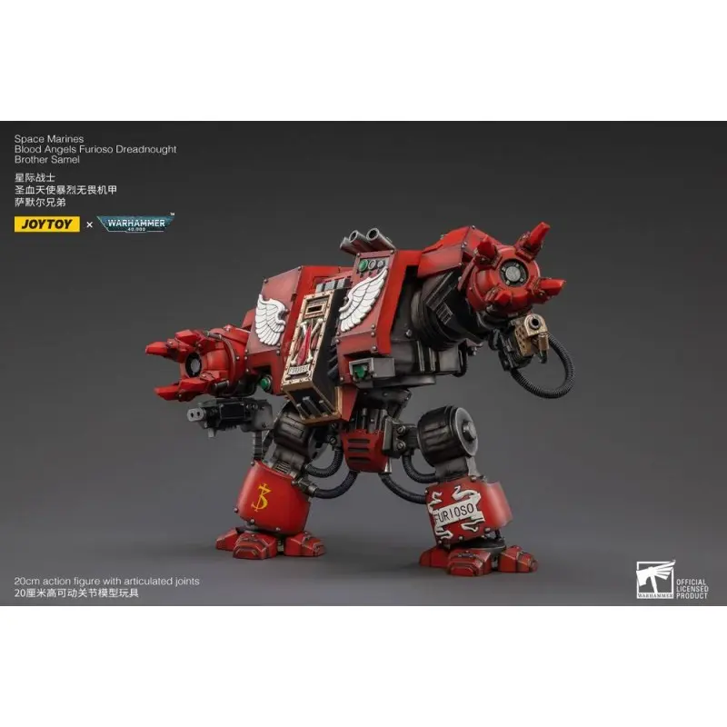 Warhammer 40k figurine 1/18 Blood Angels Furioso Dreadnought Brother Samel 20 cm | 6973130372634
