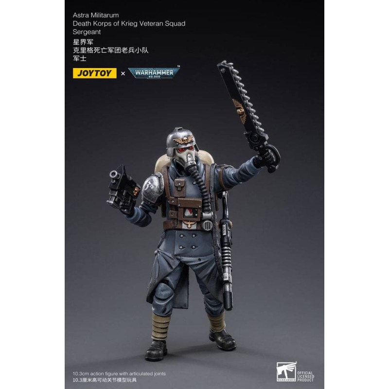 Warhammer 40k figurine 1/18 Death Korps of Krieg Veteran Squad Sergeant 10 cm