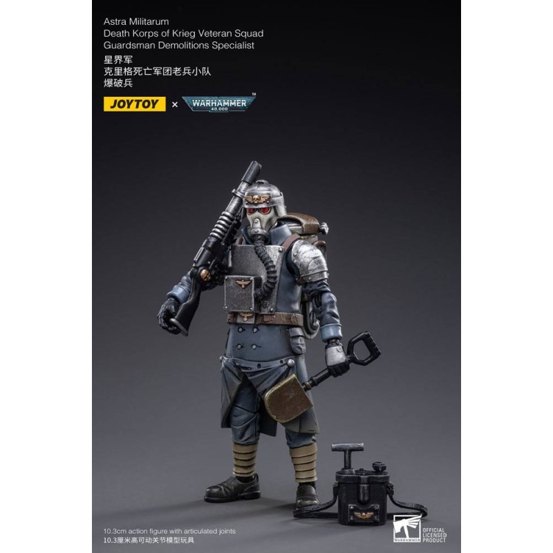 Warhammer 40k figurine 1/18 Death Korps of Krieg Veteran Squad Guardsman Demolitions Specialist 10 cm