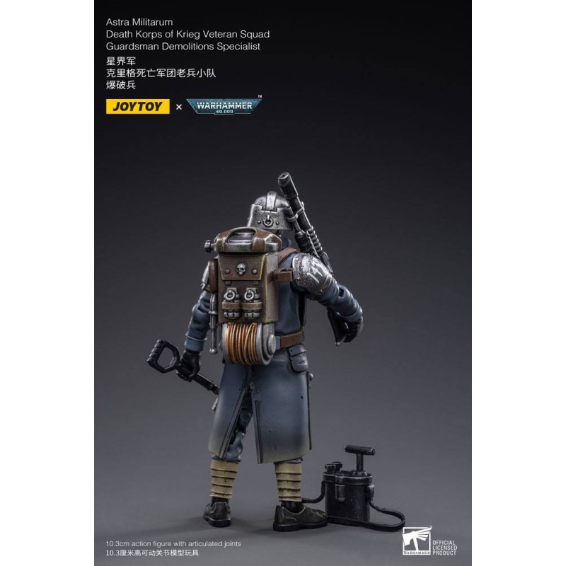 Warhammer 40k figurine 1/18 Death Korps of Krieg Veteran Squad Guardsman Demolitions Specialist 10 cm