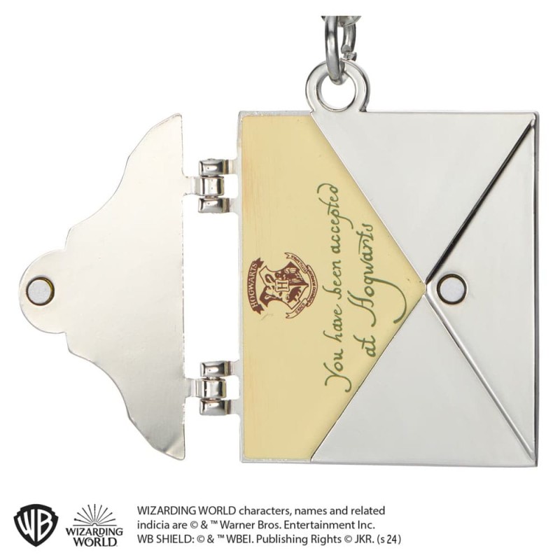Harry Potter porte-clés métal Poudlard Acceptance Letter 