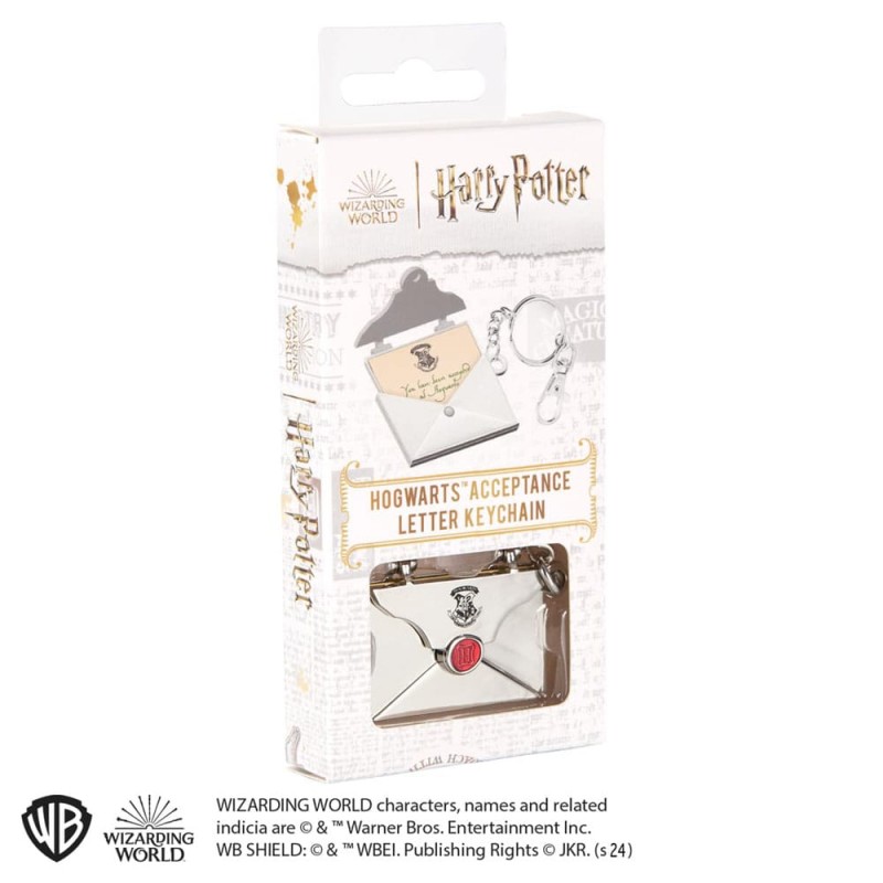 Harry Potter porte-clés métal Poudlard Acceptance Letter 