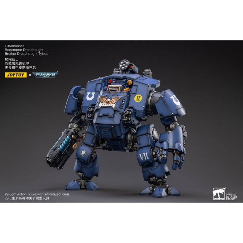 Warhammer 40k figurine 1/18 Ultramarines Redemptor Dreadnought Brother Dreadnought Tyleas 30 cm Reproduction