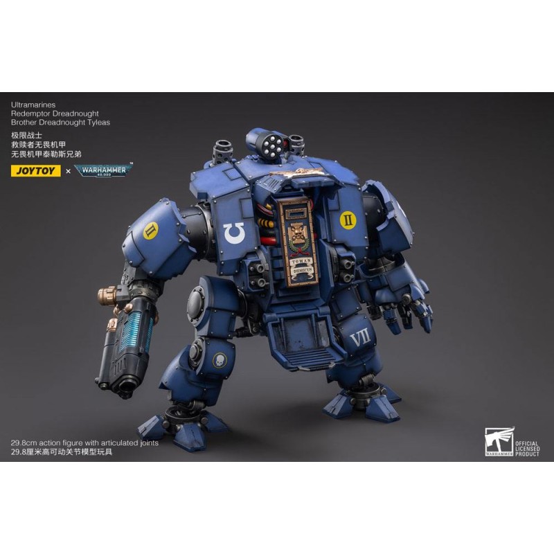 Warhammer 40k figurine 1/18 Ultramarines Redemptor Dreadnought Brother Dreadnought Tyleas 30 cm Reproduction