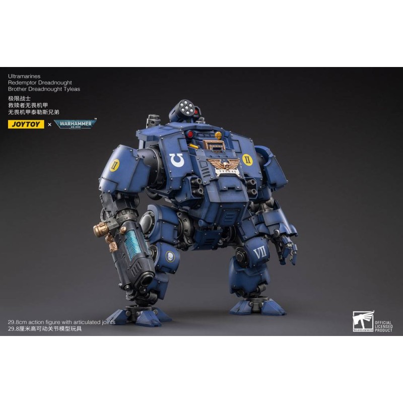 Warhammer 40k figurine 1/18 Ultramarines Redemptor Dreadnought Brother Dreadnought Tyleas 30 cm Reproduction