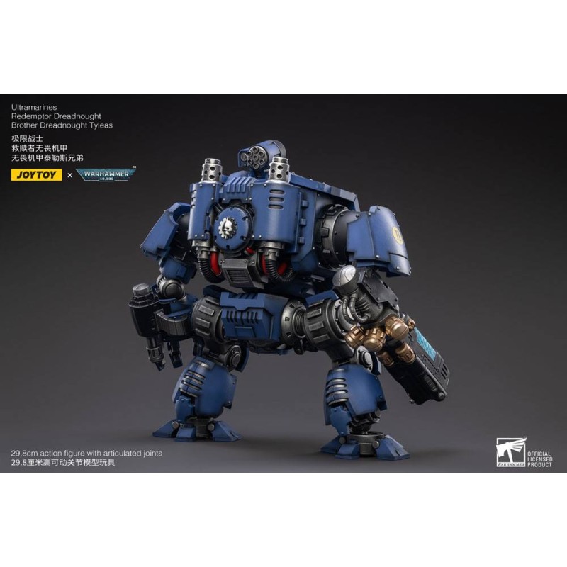 Warhammer 40k figurine 1/18 Ultramarines Redemptor Dreadnought Brother Dreadnought Tyleas 30 cm Reproduction