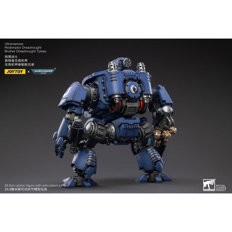 Warhammer 40k figurine 1/18 Ultramarines Redemptor Dreadnought Brother Dreadnought Tyleas 30 cm Reproduction