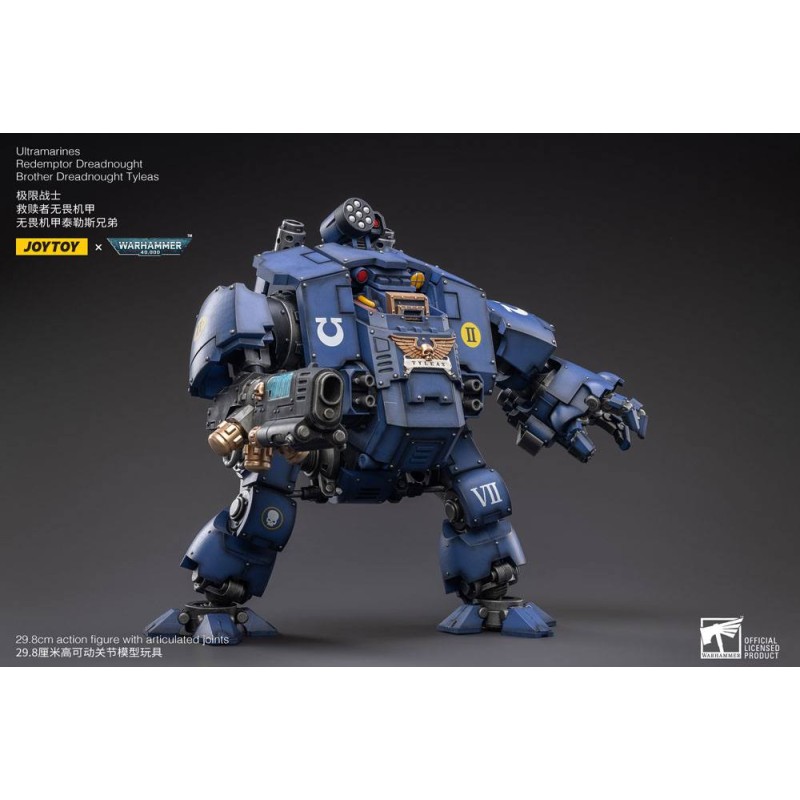 Warhammer 40k figurine 1/18 Ultramarines Redemptor Dreadnought Brother Dreadnought Tyleas 30 cm Reproduction