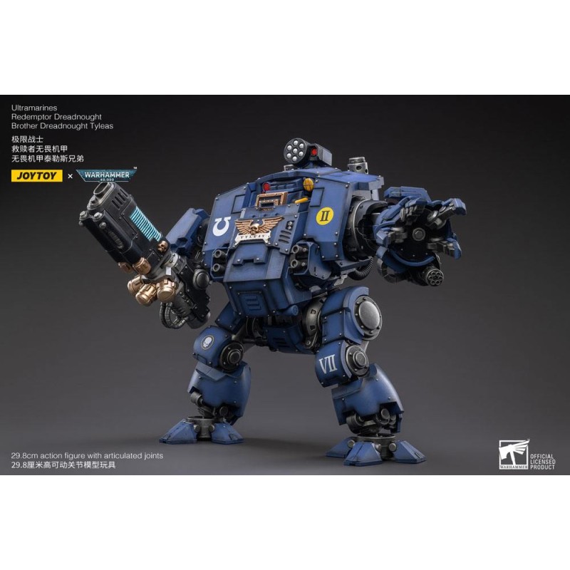 Warhammer 40k figurine 1/18 Ultramarines Redemptor Dreadnought Brother Dreadnought Tyleas 30 cm Reproduction