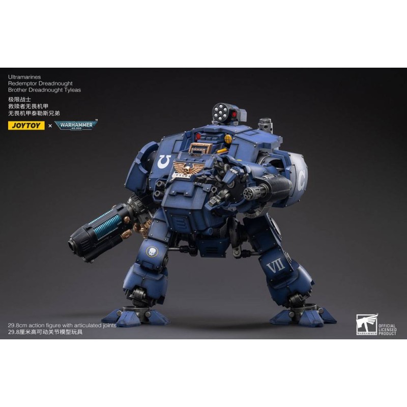 Warhammer 40k figurine 1/18 Ultramarines Redemptor Dreadnought Brother Dreadnought Tyleas 30 cm Reproduction