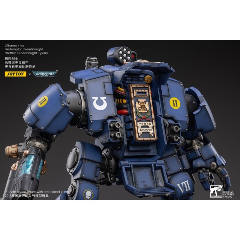 Warhammer 40k figurine 1/18 Ultramarines Redemptor Dreadnought Brother Dreadnought Tyleas 30 cm Reproduction