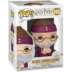 licence : Harry Potter produit : Figurine Funko POP! Movies Vinyl Albus Dumbledore with Baby Harry 9 cm marque : Funko
