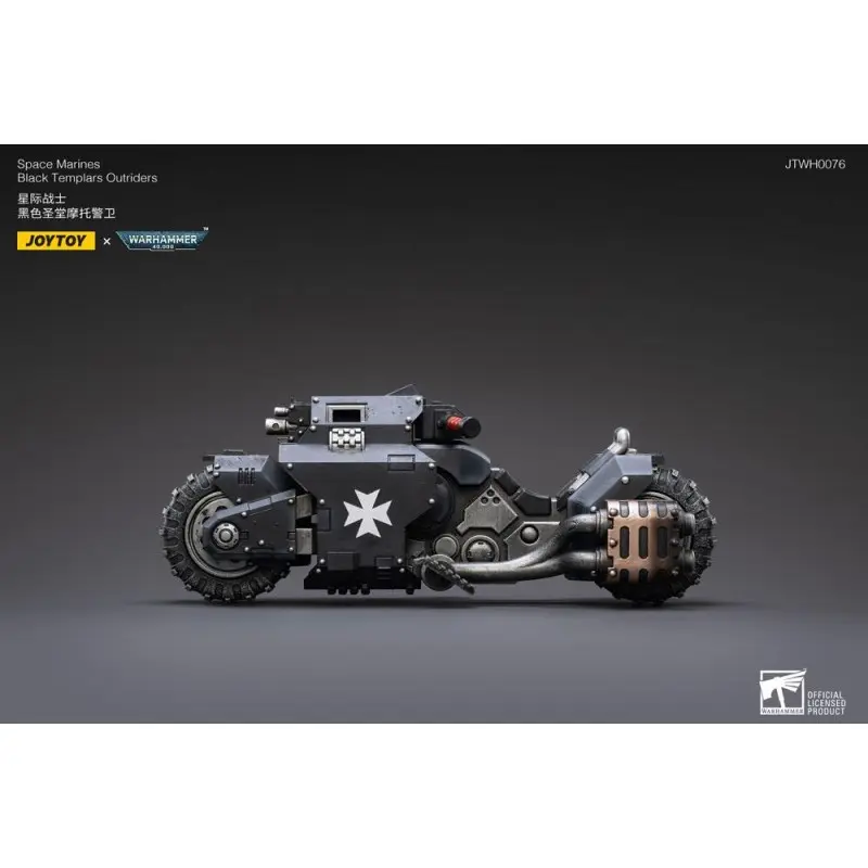 Warhammer 40k véhicule 1/18 Black Templars Outrider Bike 22 cm | 6973130372856