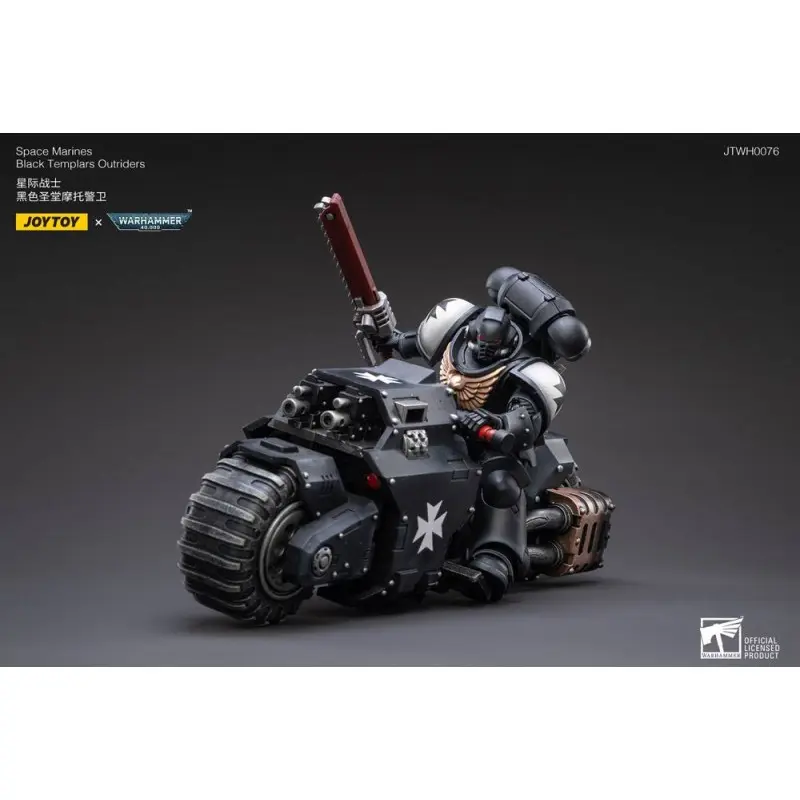 Warhammer 40k véhicule 1/18 Black Templars Outrider Bike 22 cm | 6973130372856