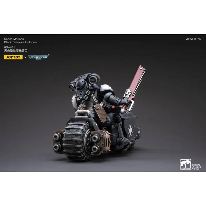 Warhammer 40k véhicule 1/18 Black Templars Outrider Bike 22 cm | 6973130372856