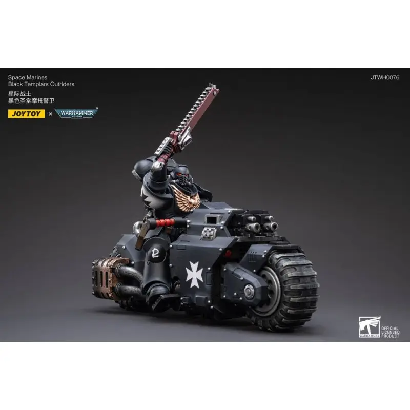 Warhammer 40k véhicule 1/18 Black Templars Outrider Bike 22 cm | 6973130372856