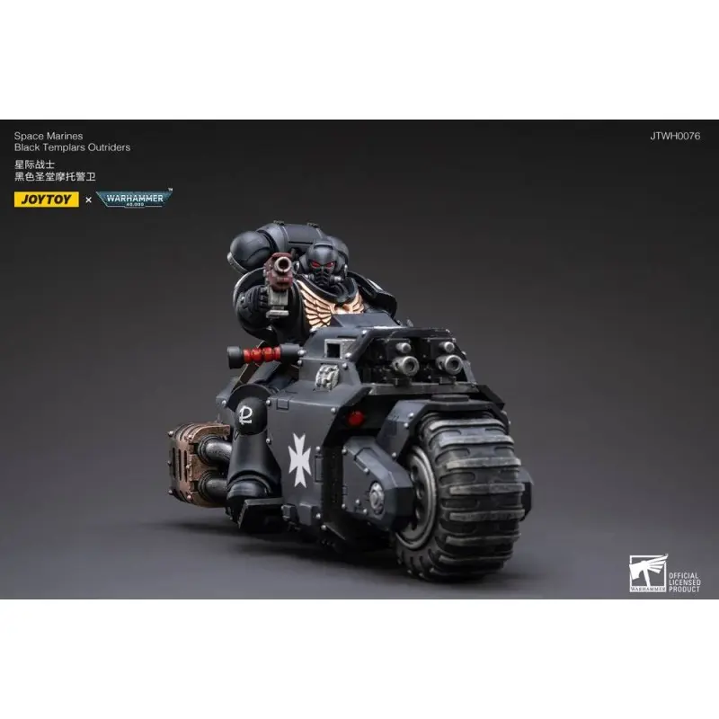 Warhammer 40k véhicule 1/18 Black Templars Outrider Bike 22 cm | 6973130372856