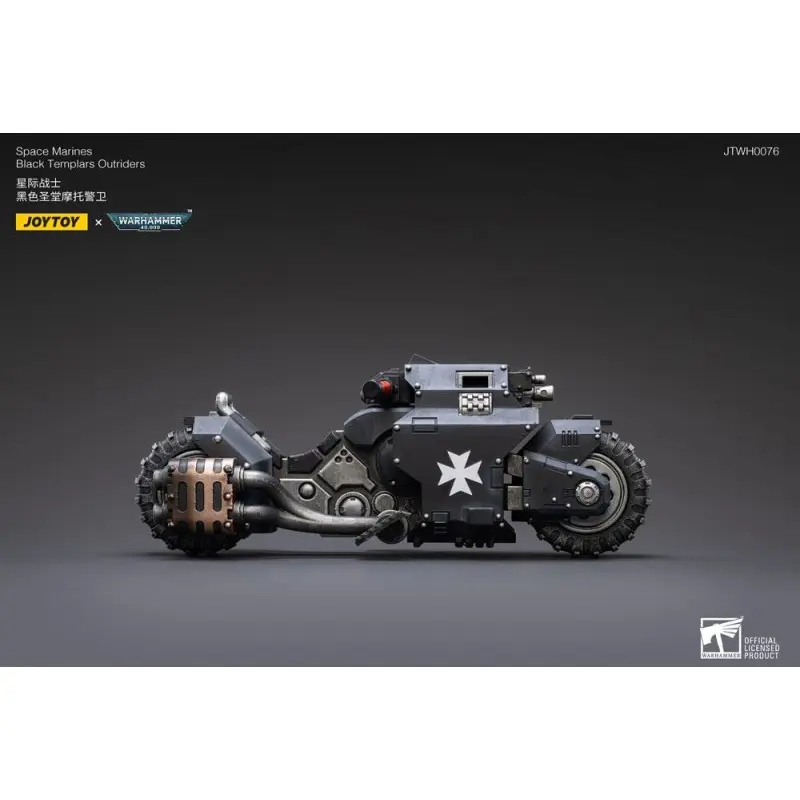 Warhammer 40k véhicule 1/18 Black Templars Outrider Bike 22 cm | 6973130372856