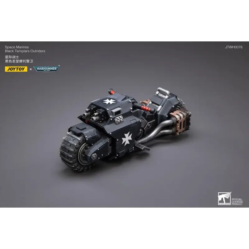 Warhammer 40k véhicule 1/18 Black Templars Outrider Bike 22 cm | 6973130372856