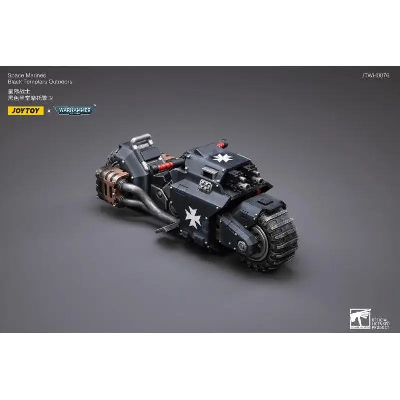 Warhammer 40k véhicule 1/18 Black Templars Outrider Bike 22 cm | 6973130372856