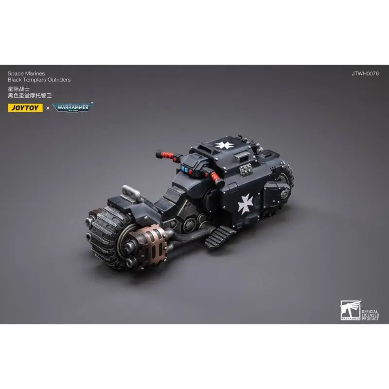Warhammer 40k véhicule 1/18 Black Templars Outrider Bike 22 cm | 6973130372856