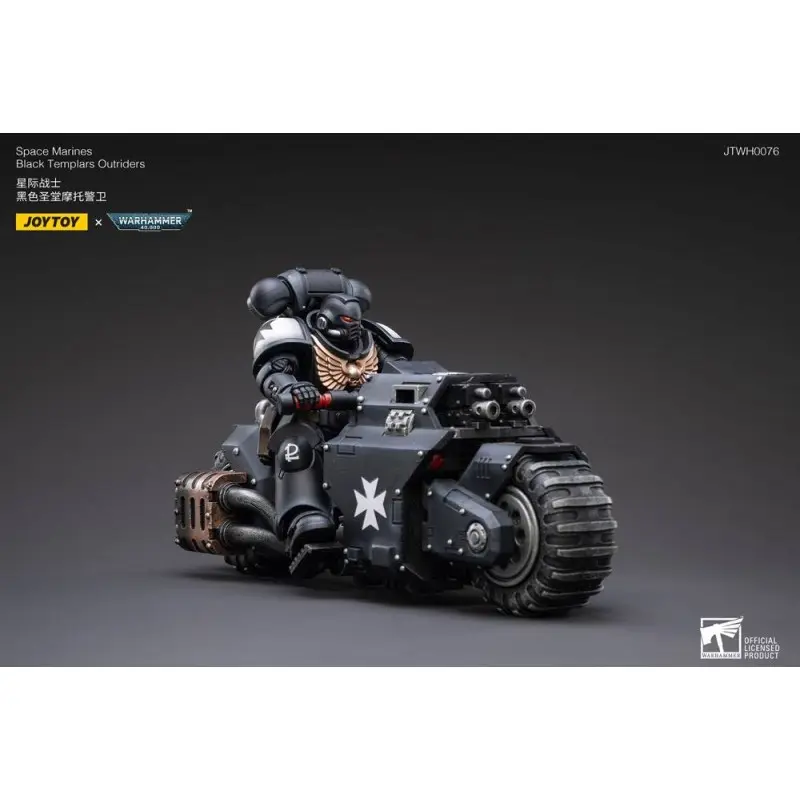 Warhammer 40k véhicule 1/18 Black Templars Outrider Bike 22 cm | 6973130372856