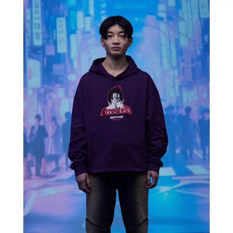 Naruto Shippuden sweater à capuche Graphic Purple (M) | 8718526548921