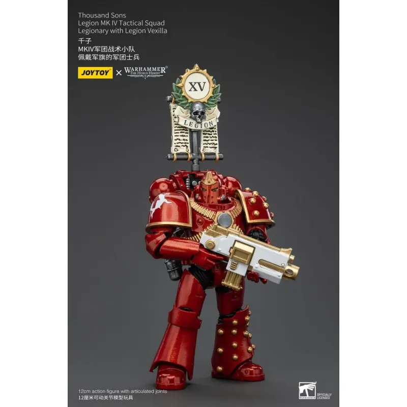 Warhammer The Horus Heresy figurine 1/18 Thousand Sons Legion MK IV Tactical Squad Legionary with Legion Vexilla 12 cm | 6973130375796