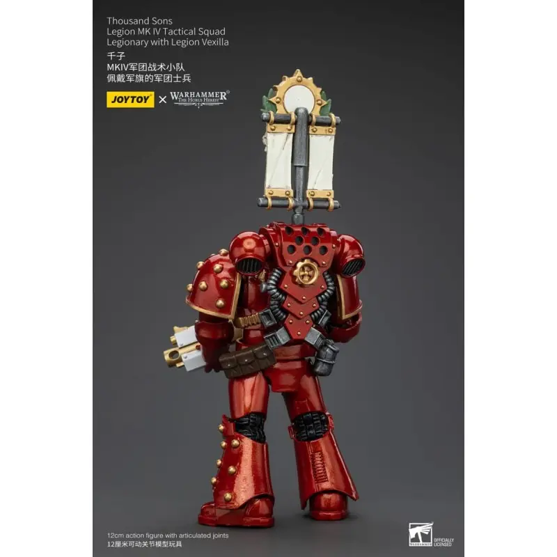 Warhammer The Horus Heresy figurine 1/18 Thousand Sons Legion MK IV Tactical Squad Legionary with Legion Vexilla 12 cm | 6973130375796