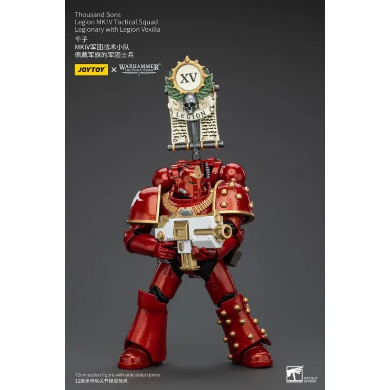 Warhammer The Horus Heresy figurine 1/18 Thousand Sons Legion MK IV Tactical Squad Legionary with Legion Vexilla 12 cm | 6973130375796