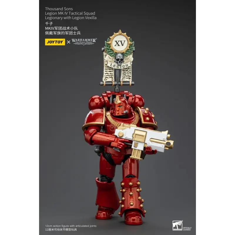 Warhammer The Horus Heresy figurine 1/18 Thousand Sons Legion MK IV Tactical Squad Legionary with Legion Vexilla 12 cm | 6973130375796