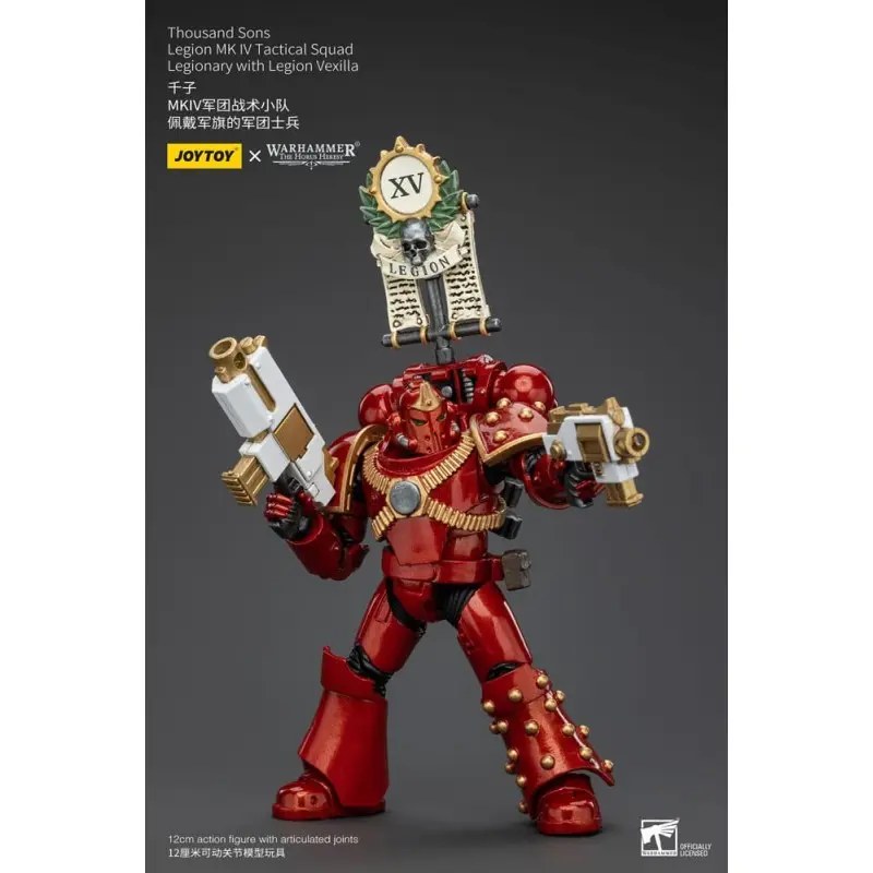 Warhammer The Horus Heresy figurine 1/18 Thousand Sons Legion MK IV Tactical Squad Legionary with Legion Vexilla 12 cm | 6973130375796
