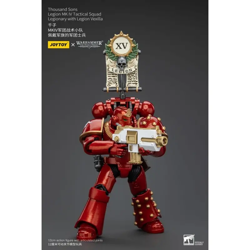 Warhammer The Horus Heresy figurine 1/18 Thousand Sons Legion MK IV Tactical Squad Legionary with Legion Vexilla 12 cm | 6973130375796