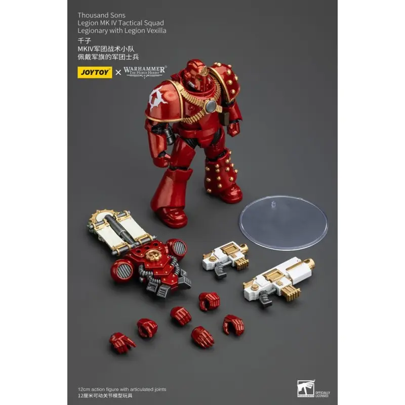 Warhammer The Horus Heresy figurine 1/18 Thousand Sons Legion MK IV Tactical Squad Legionary with Legion Vexilla 12 cm | 6973130375796