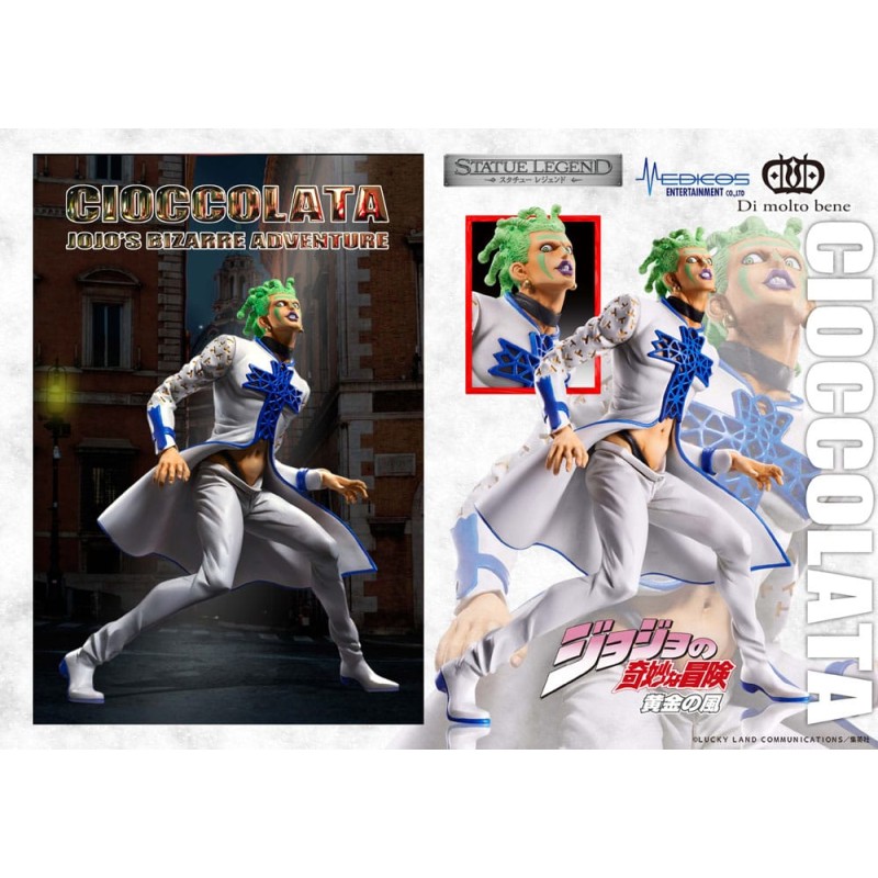 JoJo's Bizarre Adventure Part 5 Golden Wind statuette PVC Statue Cioccolata 17 cm