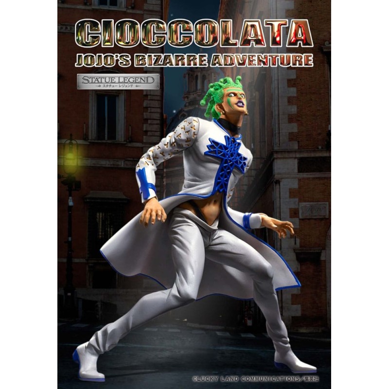 JoJo's Bizarre Adventure Part 5 Golden Wind statuette PVC Statue Cioccolata 17 cm