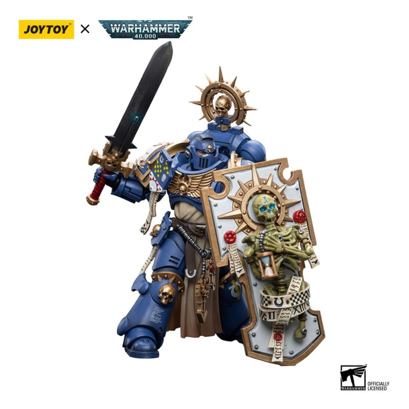 Warhammer 40k figurine 1/18 Ultramarines Primaris Captain with Relic Shield and Power Sword 12 cm | 6973130376465