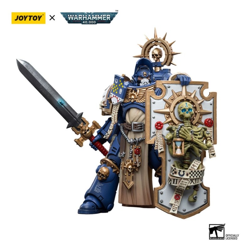 Warhammer 40k figurine 1/18 Ultramarines Primaris Captain with Relic Shield and Power Sword 12 cm | 6973130376465